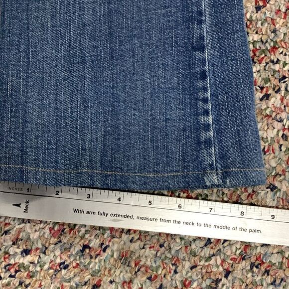 Mavi Mindy Blue Medium Wash Lower Rise Faded Flare Leg Jeans Size 26 - Picture 11 of 14